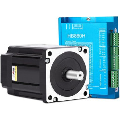 Nema 34 Schrittmotor-Kit mit geschlossenem Regelkreis, 8,5 Nm 1000 Liniengeber Nema34 86 DC Schrittmotoren mit 20-80 VAC oder 30-110 VDC DSP Easy Servomotor-Treiber