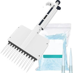 Mikropipette, Mehrk Manuell Einstellbare Pipette, 8-K, 0,5-300μl, 360° Drehung, Digitale Volumenanzeige, Laborwerkzeug