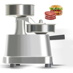 XSDAJSD Kommerzieller Burger-Patty-Maker, Burger-Presse aus Edelstahl, mit 500 Stück Patty-Papier, Zeit- und arbeitssparend