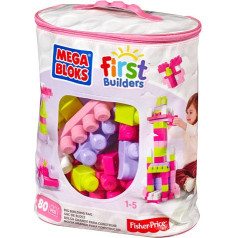 Блоки 80 штук сумка розовая