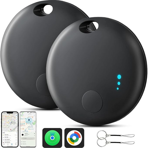 Air Tag Android или iOS, 2 шт. двойная система поиска ключей Key Finder совместима с iOS/Android устройствами, Bluetooth Key Tracker Smart Tracker Tag для ключей, багажа, чемодан