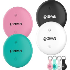 Android Smart Tracker Tag, Google Certified Key Finder Compatible with Find Hub App (Android Only), Bluetooth Key Finder for Luggage/Bags/Suitcase/Wallet, Replaceable Battery, 4 Colours