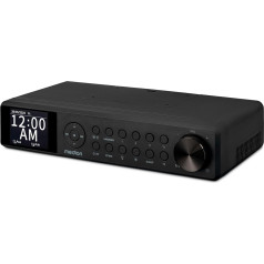 MEDION P66750 Кухонное встраиваемое радио (DAB+ кухонное радио, PLL FM радио, цветной TFT дисплей с регулировкой яркости, таймер приготовления, Bluetooth, св