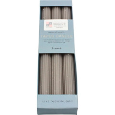 Dekohelden24 Конические свечи/Свечи, содержимое коробки: 3 конусные свечи, рифленые, размер: В x Ø ок. 25 x 2 см.