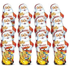 Детский шоколадный Санта-Клаус 12 шт. по 110 г молочного шоколада, идеально подходит для Санта-Клауса, рождественского шоколада и адвентских 