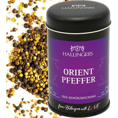 Hallingers Oriental Pepper - премиум-перец для мельницы для перца, риса и десертов (жестянка) - Идеи подарков Рождество и подарки Адвент-календарь | Новый