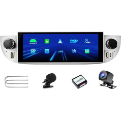 Автомобильное радио для Fiat 500 2007-2015 с Android Car и CarPlay беспроводной, RDS автомобильное радио Android 13 стерео [2G+32G] с камерой заднего хода / микрофон / 