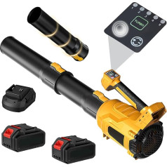 Umisu Воздуходувка для листьев 21V аккумуляторная с 2 ударами 3000mAh и зарядным устройством 5 скоростей Воздуходувка для листьев Аккумуляторная 