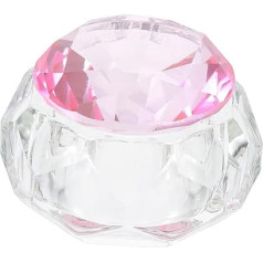 KAILIKETIY Nail Art Crystal Cup with Lid Manicure Liquid Cup Nail Glass Cup for Acrylic Powder Portable and Practical for Nail Design