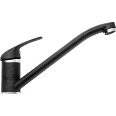 Смеситель asalia granite black 090918401 кухня black dotted