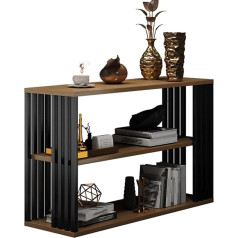 Yhwkgz Консольный стол, 3-ярусный консольный стол для гостиной, металлический каркас, подходит для гостиной/прихожей/дивана, узкий, узкий пром