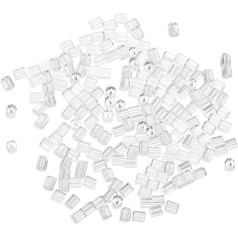 Набор из 200 застежек для сережек, задняя часть ушных шпилек, силиконовые заглушки для сережек, задняя часть сережек, для сережек-шпилек, сер