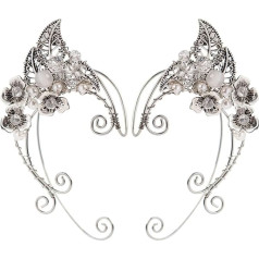 GALPADA Элегантные каффы для ушей эльфа, Зажимы для ушей ручной работы для девочек, Креативные серьги, Без пирсинга, Набор сережек эльфов, Медь,