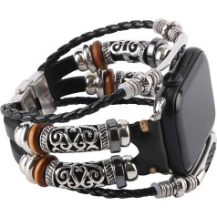 KONAFEI Совместимость с Apple Watch ремешок 46 мм 45 мм 44 мм 42 мм 41 мм 40 мм 38 мм 49 мм классический кожаный браслет с застежкой из нержавеющей стали для iWa