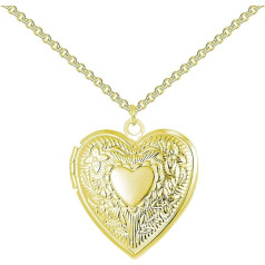 Позолоченный медальон-сердце Philip Jones, золотое покрытие