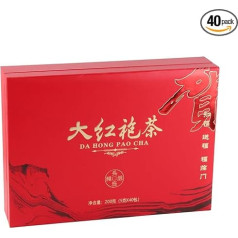 Qukaim Fujian Oolong Tea Da Hong Pao Tea, 200g Loose Leaf Oolong Tea by Fujian Wuyi Rock, Gift Box Packaging for Tea Lovers