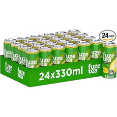 Fuze Tea Black Tea Lemon - безалкогольный напиток с заваренным черным чаем и вкусом лимона - холодный чай из экологически чистых культур - холодный чай