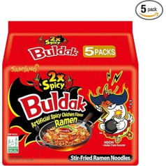Лапша Samyang Bulldark Chicken Roasted, (5 x 140 г)