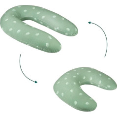 Подушка для кормящих 2 в 1 Babymoov B.Love Wind Green - конвертируемая из подушки для беременных в подушку для кормящих, чехол из органического хлопка, у