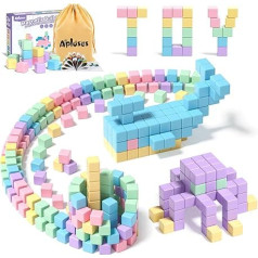 Apluses Магнитные блоки для малышей Девочки Сенсорная аутичная игрушка STEM Дошкольная игрушка