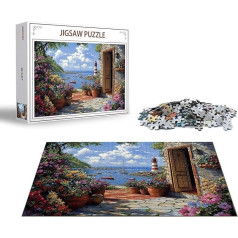 Пазл Пейзаж Пазл 2000 Кусочков Острова Деревянный Пазл Взрослых, Премиум Качество Классический Деревянный Образовательная Игра, DIY Классиче