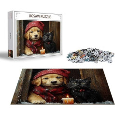 Пазл Животное Головоломка 6000 Кусочков Собака Деревянный Пазл Взрослый, Премиум Качество Классический Деревянный Образовательная Игра, DIY 