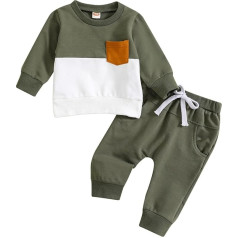 Детская одежда для мальчиков Толстовка Топ + Брюки Две Части Детская Одежда Новорожденных Набор Тоддлер Экипировка Casual Outwear
