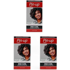 Pin Up End Curl Perm Kit for Home End Curl Perm Kit for Small Hair Parts such as Bangs, Tips or Top Coat, Protein Rich for Soft and Shiny Hair, 130ml Trio Pack