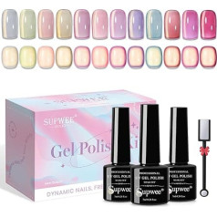 Кошачий глаз УФ гель лак для ногтей набор - 12 цветов Nude Pink УФ лак для ногтей кошачий глаз с магнитом Soak-Off ногтей набор кошачий глаз блеск маг