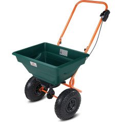 Разбрасыватель 20 л Регулируемый XXL Пневматические шины - Разбрасыватель семян для соли Удобрения Газонные семена