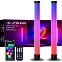 MIWATT 42 см 360° RGB Smart LED Mood Light с несколькими режимами и музыкальной синхронизацией, подсветка телевизора с дистанционным диммером для игр, комп