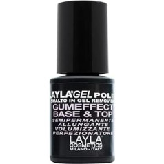 LAYLA Гель-полироль с каучуковым эффектом базовый топ, 1 мл