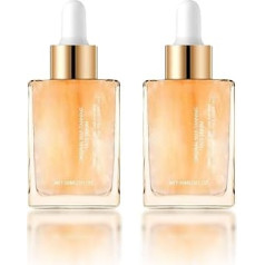 Natürlicher Selbstbräuner Gesicht & Körper - Leichtes Bräunungsserum ohne Sonne für gleichmäßige Bräune, 30ml - nicht fettend, mit Feuchtigkeitspflege (2pc)