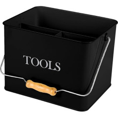 Xbopetda Хранение садовых инструментов, металлический держатель для садовых инструментов с деревянной ручкой, 3 отделения, садовый кухонный о