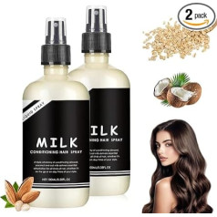 Super Milk Conditioning Hair Primer, Super Milk Hair Conditioner Spray Smooth Hair Care, питательный и разглаживающий (Pack of 2)