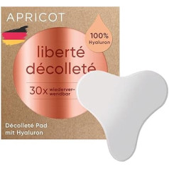 Apricot Beauty Décolleté Pad Anti-Wrinkle with Hyaluronic I Silicone Pad for Skin Tightening on Décolleté I Anti Wrinkle Patch 