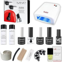 Mesauda Starter Kit Gel Polish 7ml Semi Permanent Nail Polish + Accessories + UV Oven - Free Nail Polish 5ml and Altéax® Cuticle Oil - New Pack