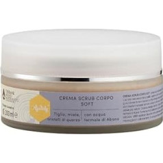 Мягкий скраб для тела - нежный скраб для тела с кристаллами кварца, ореховой скорлупой, медом и термальной водой - кремообразный отшелушива