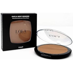 Lola Make-Up Face & Body Bronzer Golden Toffee with SPF 15 Tyrosine Tan Enhancement High Coverage Mineral Oil Free Vegan No. 006