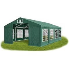 Палатка для вечеринок 5 x 8 м Водонепроницаемая темно-зеленая палатка 560 г/м² ПВХ брезент Круглый год Стальные веревки Садовая палатка Winter Plus