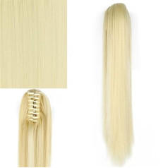 Messy Bun Headband Синтетические 24 дюйма длинные прямые конский хвост наращивания волос, когтевой зажим, модные женские конский хвост наращивания,