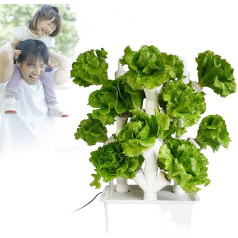 Гидропонная система BEESOM, гидропонный комплект для выращивания с гидропонной трубой из ПВХ, вертикальная гидропоника, для выращивания трав