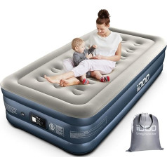 Надувная кровать iDOO для 1 человека, самонадувающаяся кровать для гостей со встроенным воздушным насосом, надувной матрас, быстрое надувани