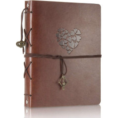 ThxMadam Кожаный DIY Фотоальбом Скрапбукинг Альбом Фото Книга Свадебная Гостевая Книга, Винтаж, 60 Черных Страниц, Фото Книга на Рождество День Р