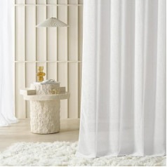 ROOM99 Sensia Штора с оборками 300 x 240 см Ширина x Высота Гостиная Прозрачная Современная Штора Шарф Гостиная Спальня Для Рейлинговой Системы Белы