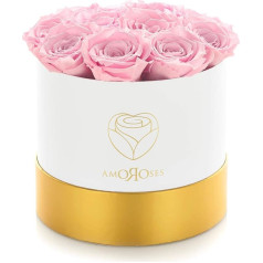 Amoroses 12 настоящих стабилизированных роз, которые сохраняются годами - идея подарка из сохраненных цветов, вечные розы для особых случаев (бе