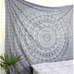 Популярные ремесла стены висит для спальни хиппи мандала богемный цветочный индийский магия мышления гобелен общежитие декор 215x230 см серы