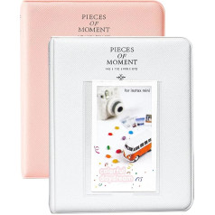 Фотоальбомы Polaroid, 2 упаковки Goodsnetic с 64 карманами для альбома для Fujifilm Instax Mini 7s 8 8+ 9 25 26 50s 70 90 мгновенных камер, фотокнига для Polaroid PIC-300P/Z2300, роз
