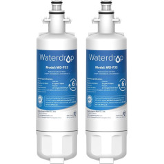 Фильтр для воды в холодильник Waterdrop 257760, совместимый с CNRAH-257760 125950 NR-B53V1 NR-B53V1-WB/X1D NR-BG53V2 NR-BG53VW2 NR-B53V2-XE NR-B54X1-WB/E EcoAqua EFF-6032B AHH -P-PCN (2X)