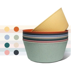 WANBY Пластиковые Миски Большие Салатные Миски Легкие Небьющиеся Обеденные Миски Набор Посудомоечная Машина Микроволновая Безопасность (1500